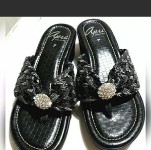 Apri Italian Shoemakers Womens Platform Wedge Heel